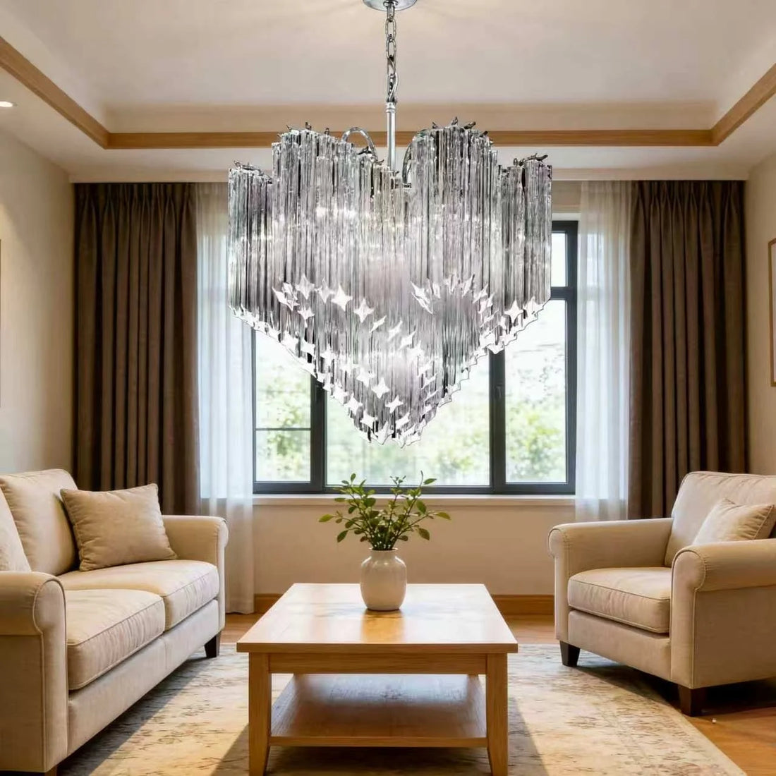 Modern LED Long Pendant Chandelier – Designer Hanging Light for Living &amp; Dining