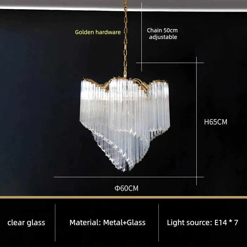 Modern LED Long Pendant Chandelier – Designer Hanging Light for Living &amp; Dining
