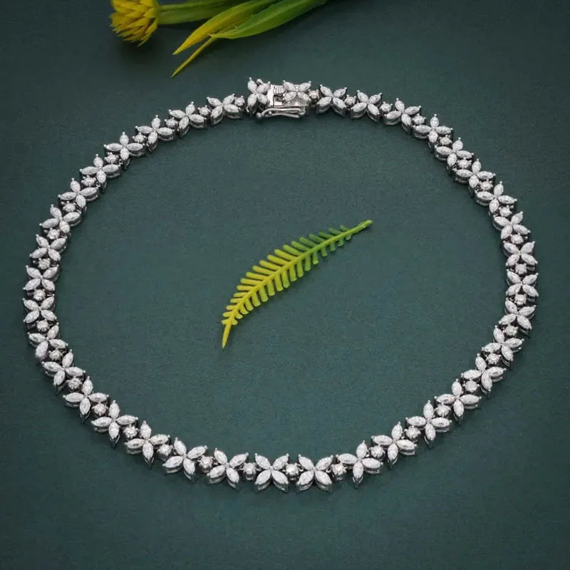 New 14K Gold Lab-Grown Diamond Choker Necklace – 19.4 CTW Luxury Bridal Jewellery