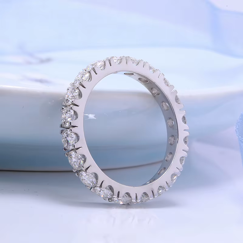 New Diamond Full Eternity Ring in 10K White Gold