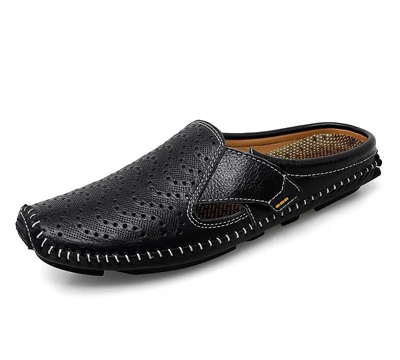 Men’s Leather Loafers Casual Suede Shoes Lightweight Breathable Footwear