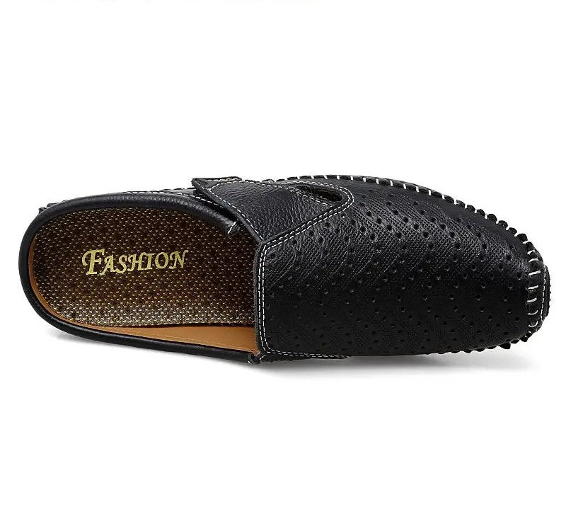 Men’s Leather Loafers Casual Suede Shoes Lightweight Breathable Footwear