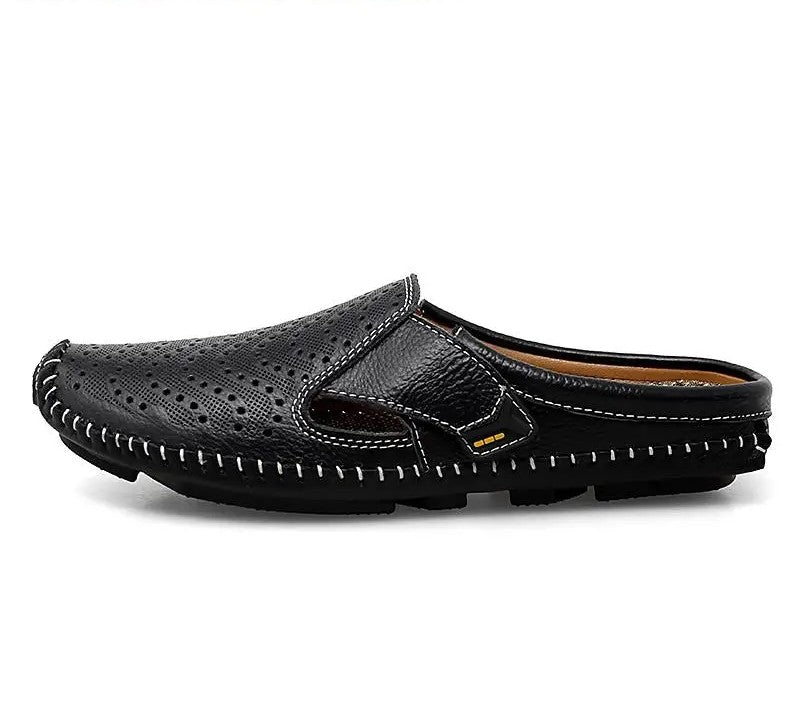 Men’s Leather Loafers Casual Suede Shoes Lightweight Breathable Footwear