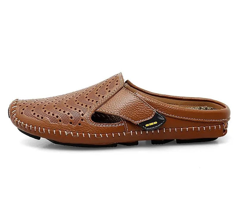 Men’s Leather Loafers Casual Suede Shoes Lightweight Breathable Footwear