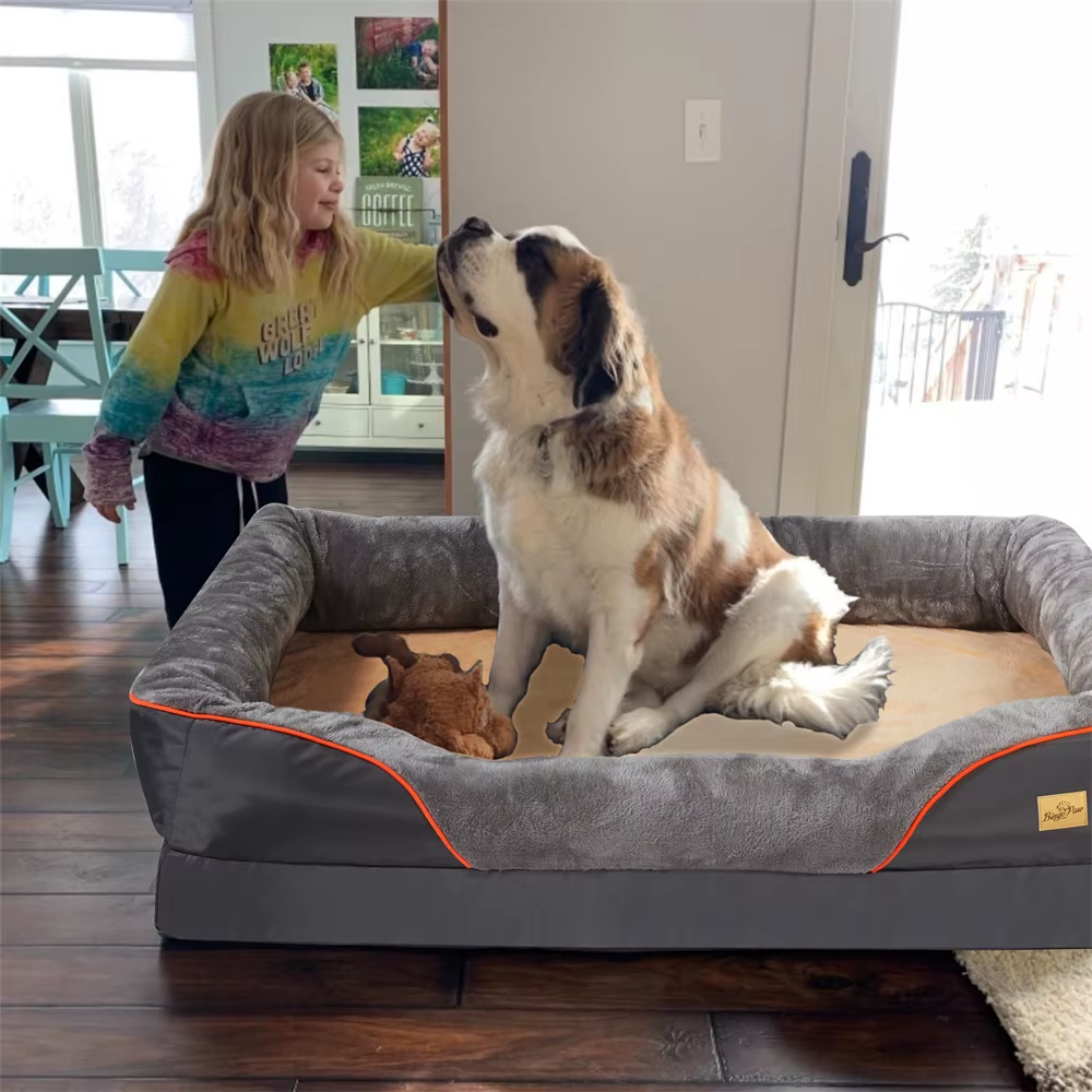 New Jumbo Large Dog Bed Memory Foam Pet Sofa Waterproof
