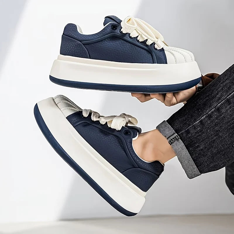 Men's Thick Sole Height Sneakers – Lightweight Comfortable Casual Sports Shoes