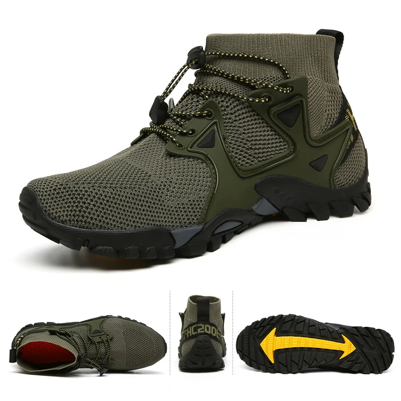 Men's Mesh Hiking Running Sports Shoes - Casual Mens Wear