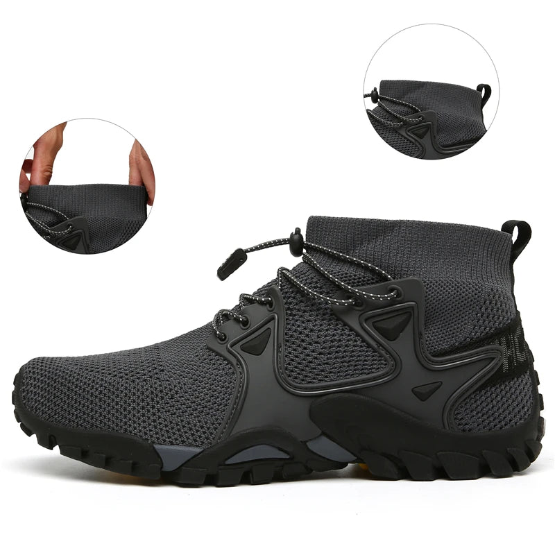 Men's Mesh Hiking Running Sports Shoes - Casual Mens Wear
