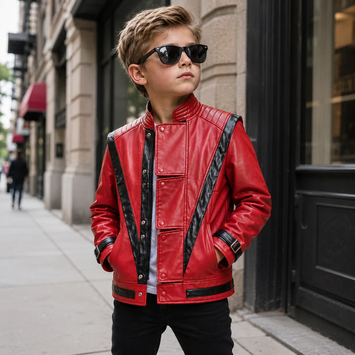New Kids Leather Jacket Pop Star Wear Jacket