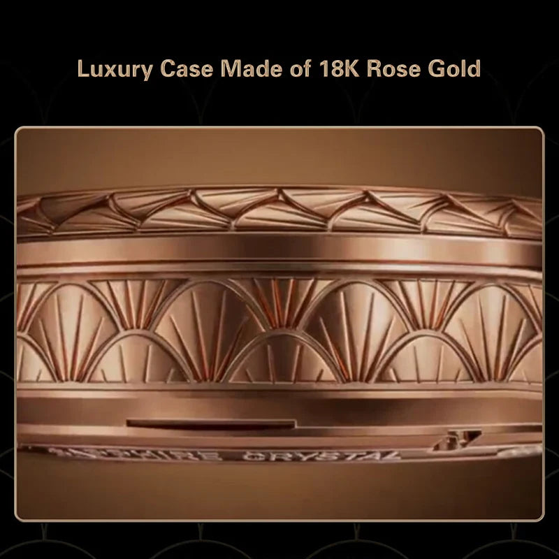 New Seagull Master Series Tourbillon 18K Rose Gold Luxury Mens Watch