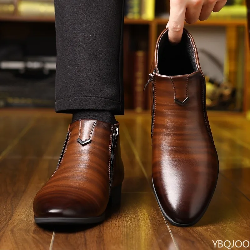 Men’s Elegant Dress Shoes Pointed Toe Formal Business Shoes