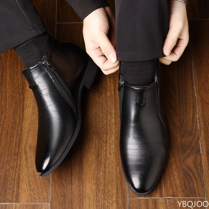 Men’s Elegant Dress Shoes Pointed Toe Formal Business Shoes