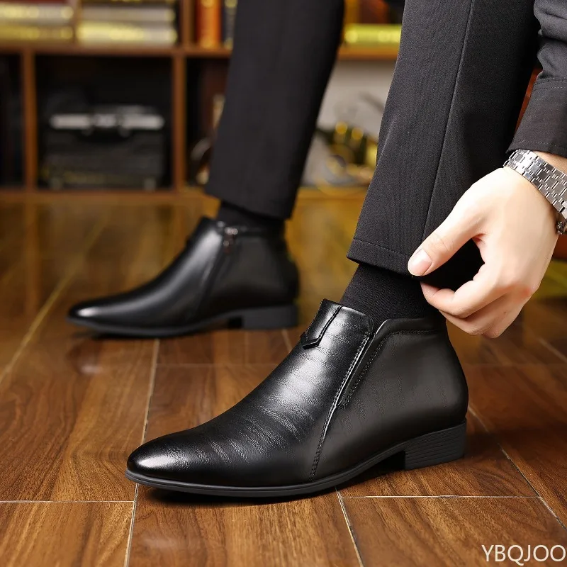 Men’s Elegant Dress Shoes Pointed Toe Formal Business Shoes