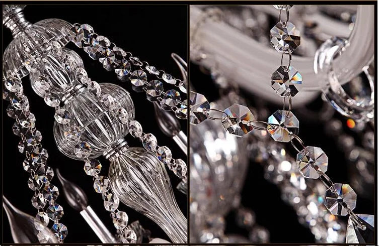 Luxury LED Crystal Chandelier – Modern Living Room Ceiling Light