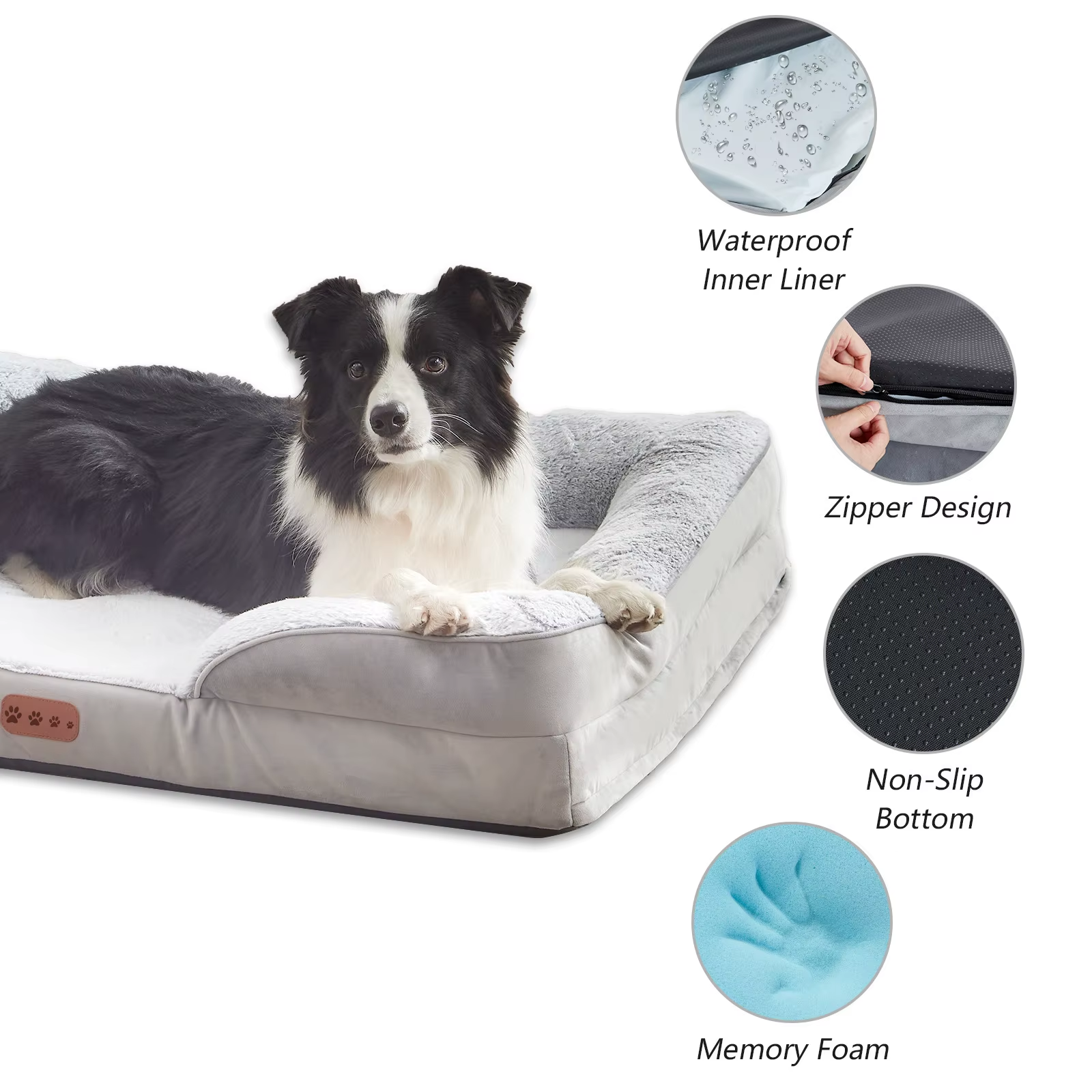 New Universal Sponge Dog Bed Armrest Pet Sofa Dog Cat Bed