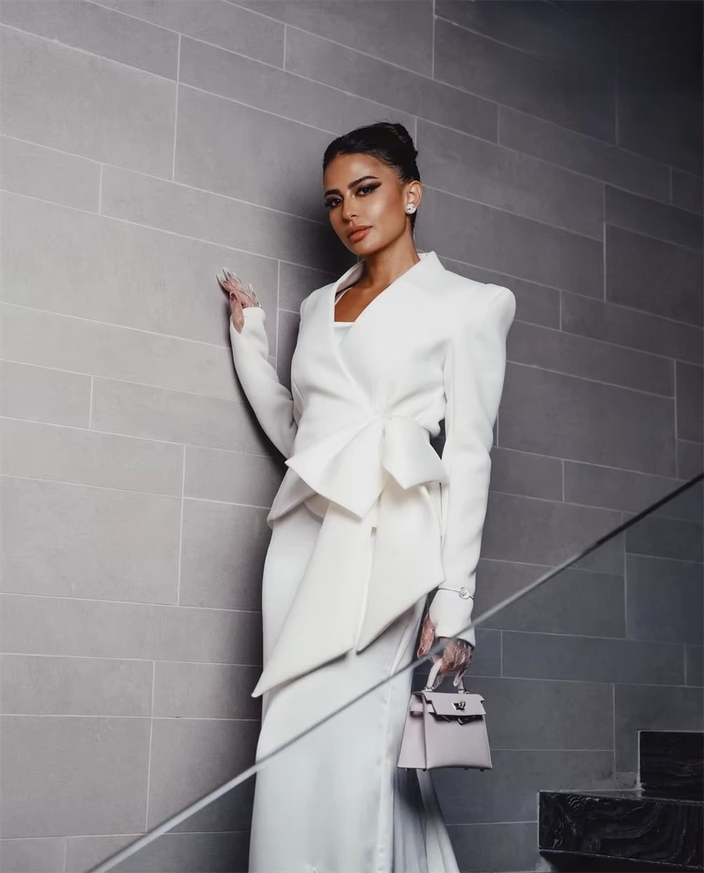 New V-Neck Evening Dresse Wedding Party Women Gown