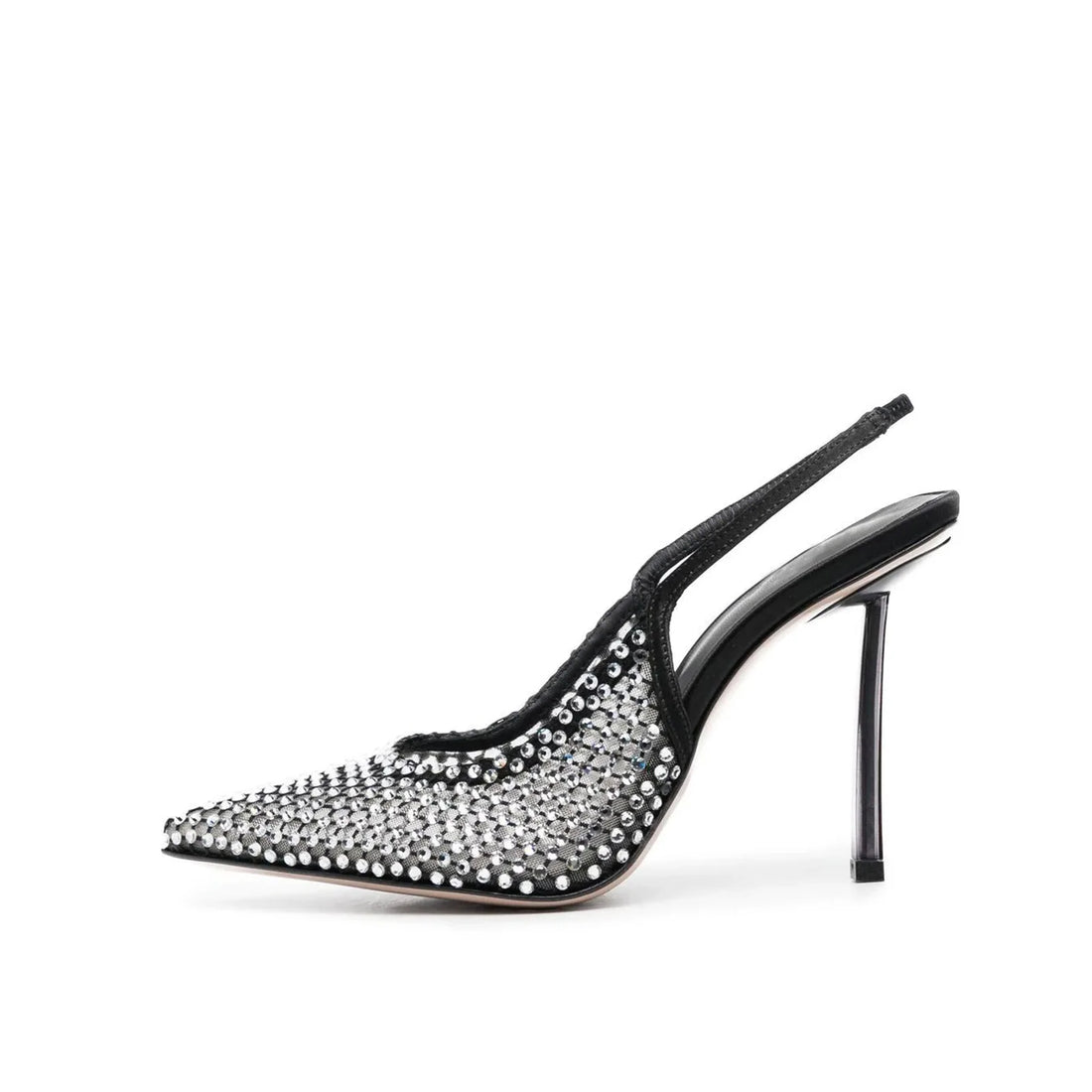 Women’s Water Diamond Mesh Pointed Italian High Heel Sandals