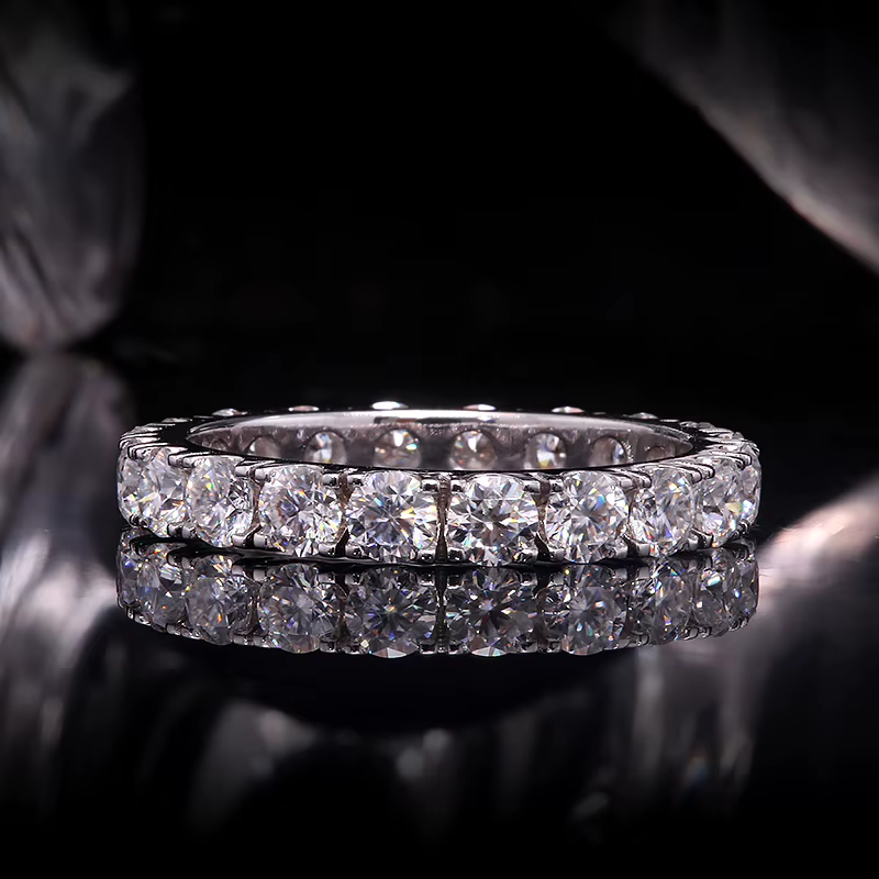 New Diamond Full Eternity Ring in 10K White Gold