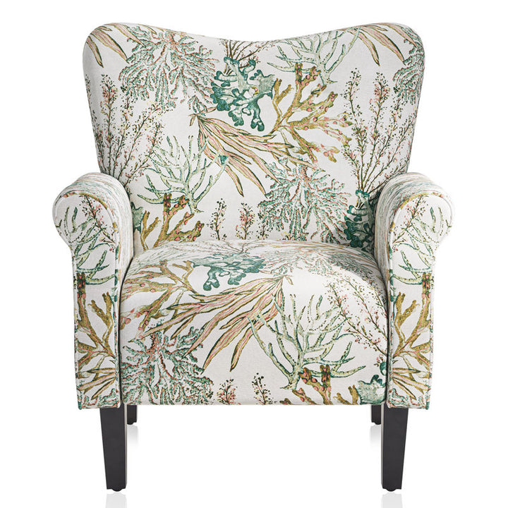 Modern Home Wide Tufted Upholstered Armchair