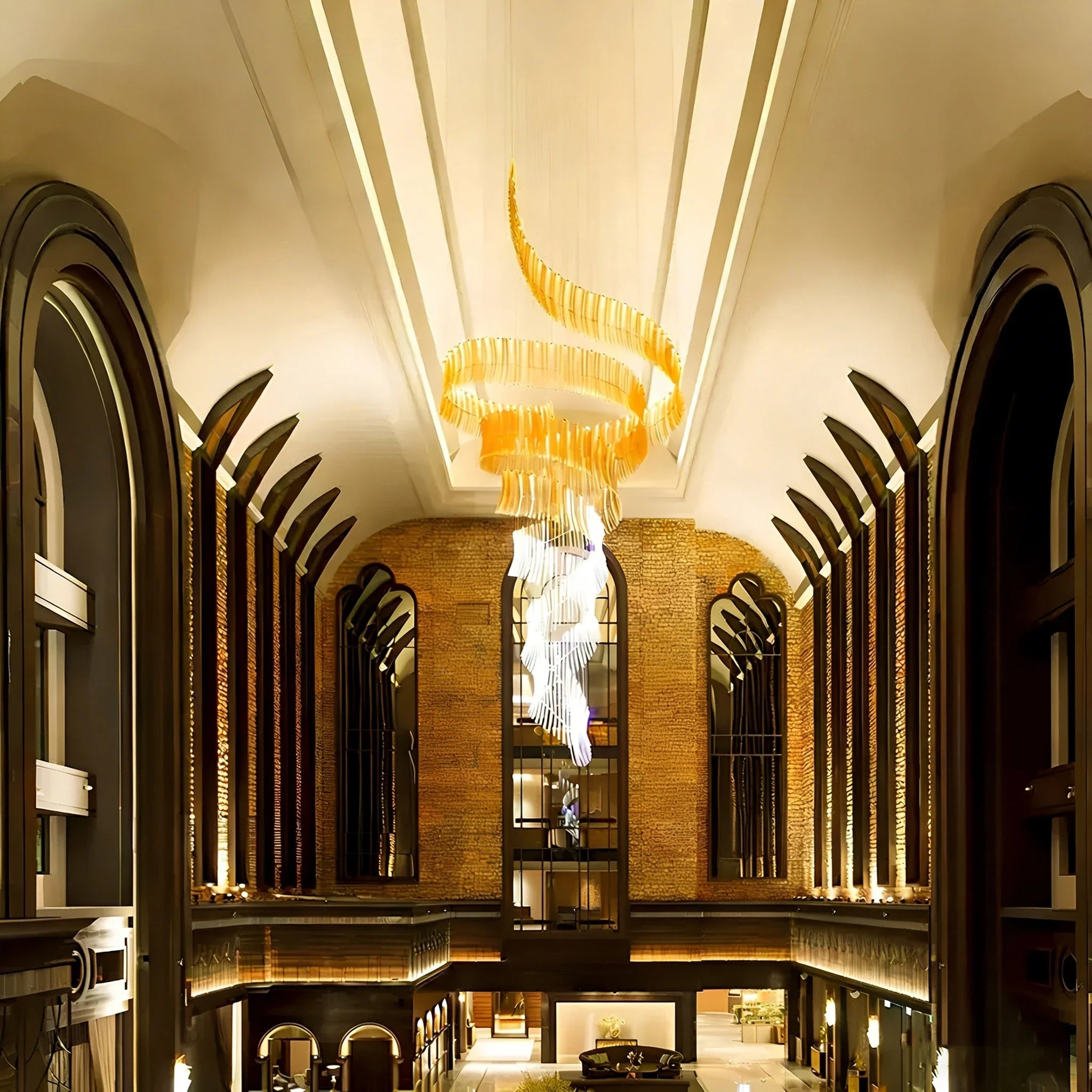 New Italian Luxury Crystal Chandelier – High Ceiling Pendant Light