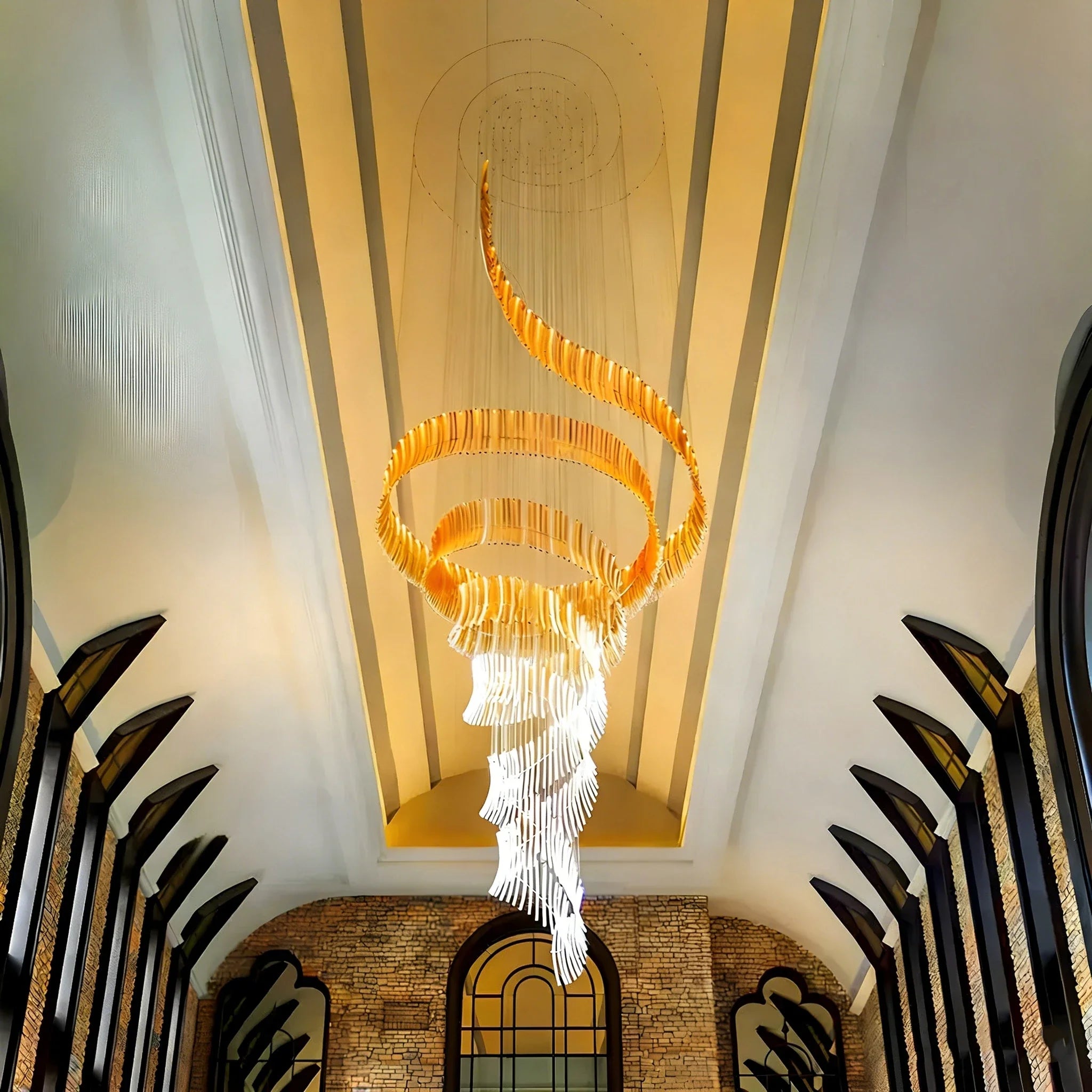 New Italian Luxury Crystal Chandelier – High Ceiling Pendant Light