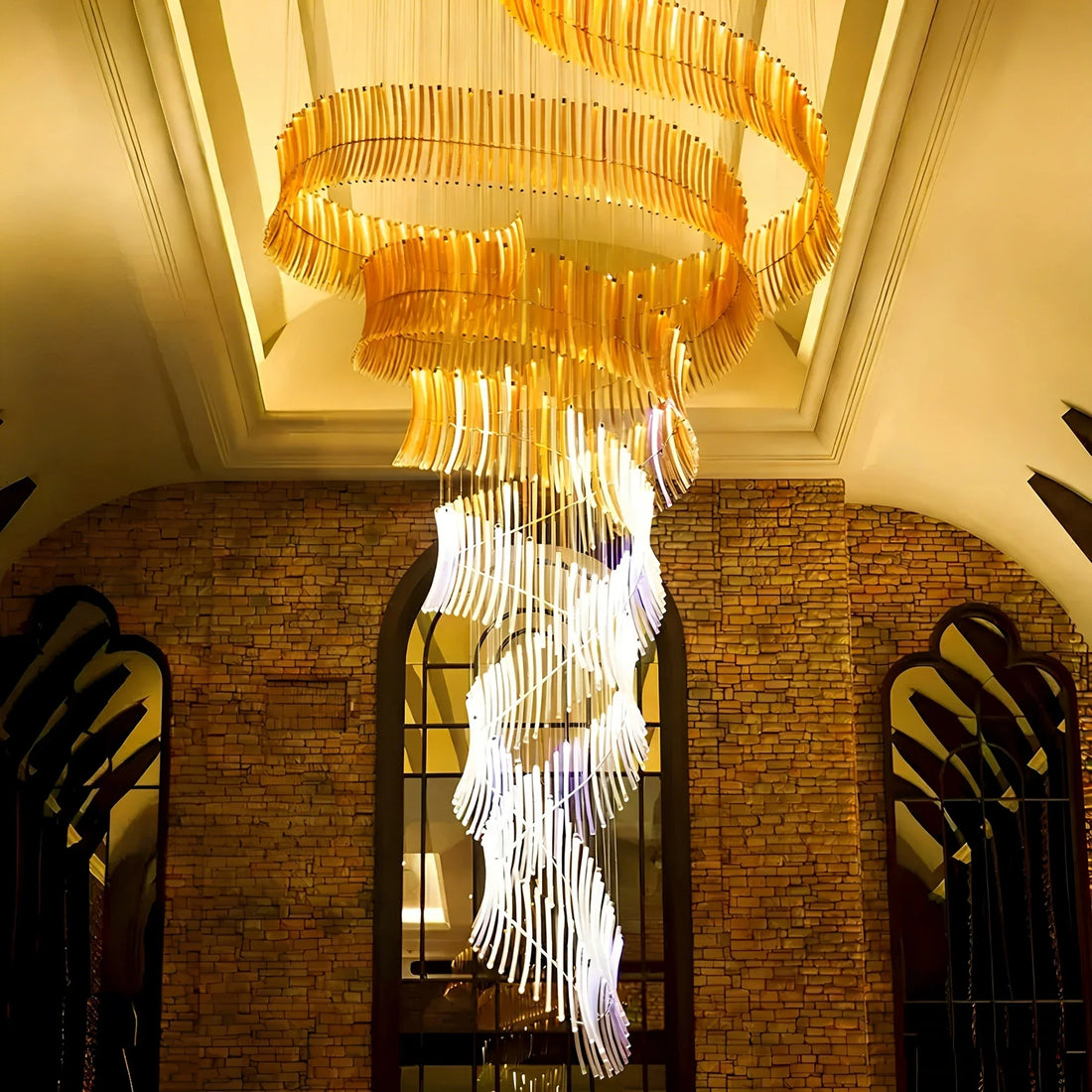 New Italian Luxury Crystal Chandelier – High Ceiling Pendant Light