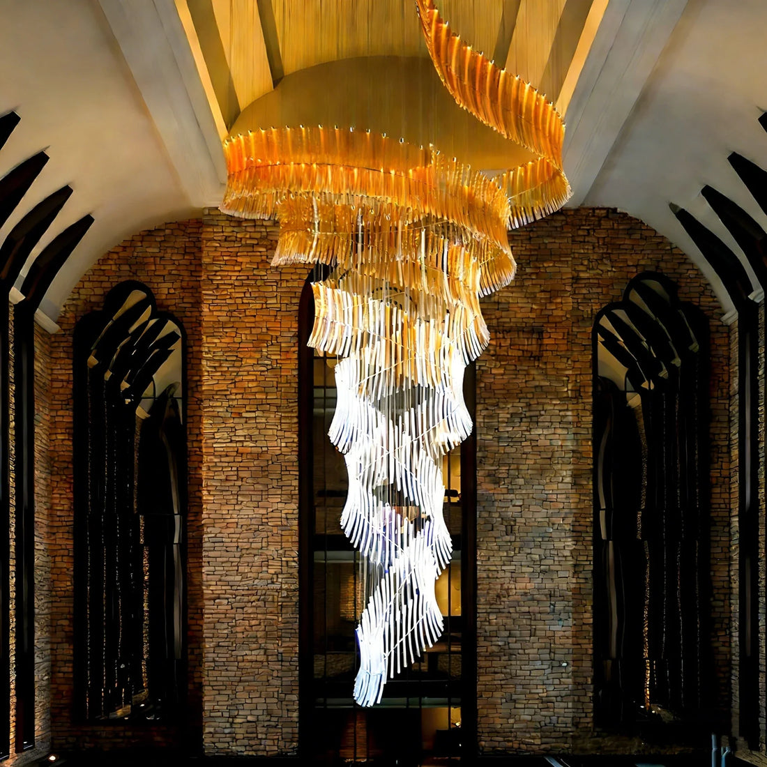 New Italian Luxury Crystal Chandelier – High Ceiling Pendant Light