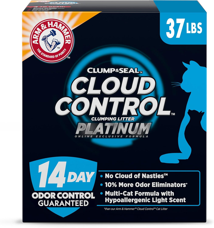 New Platinum Cat Litter 14-Day Control Powerful Odor Eliminator