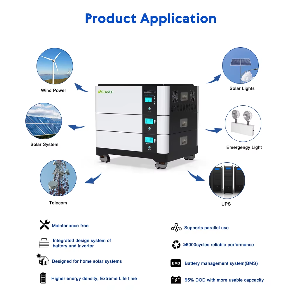 New Modern Tech 30Kwh Solar Energy System Kit Battery BYD Cell for Home off Grid House with Inverter