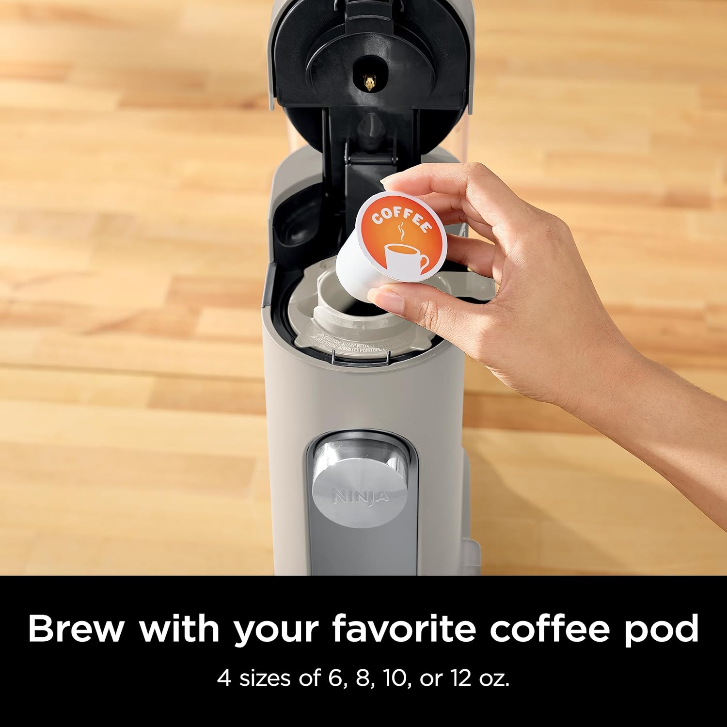 Smart Travel Home Single-Serve Coffee Maker – K-Cup Pod Compatible with Grounds Brewing, Iced Coffee