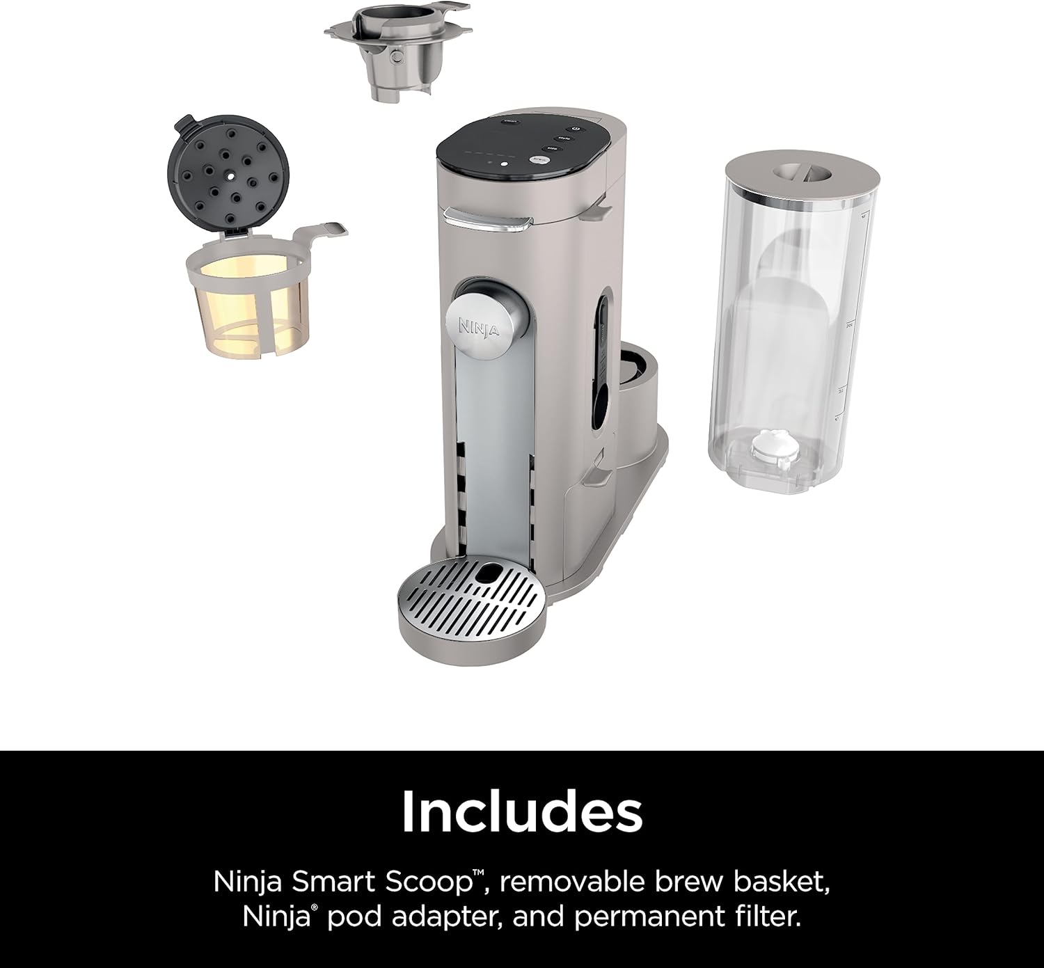 Smart Travel Home Single-Serve Coffee Maker – K-Cup Pod Compatible with Grounds Brewing, Iced Coffee