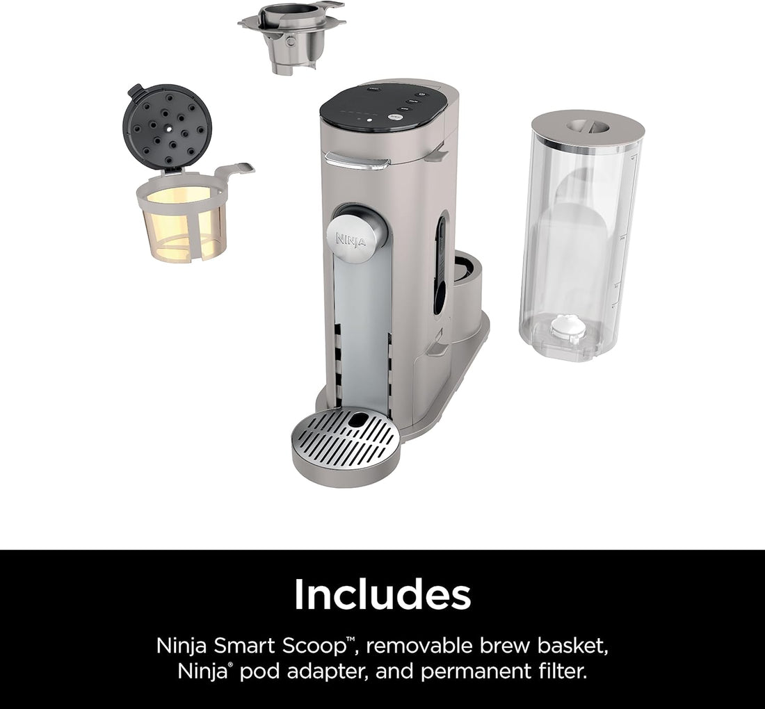 Smart Travel Home Single-Serve Coffee Maker – K-Cup Pod Compatible with Grounds Brewing, Iced Coffee