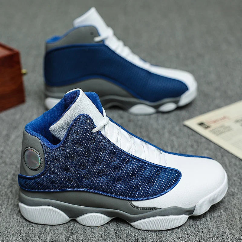 New Outdoor Court Basketball Shoes Men's High-Top Non-Slip Training Sneakers