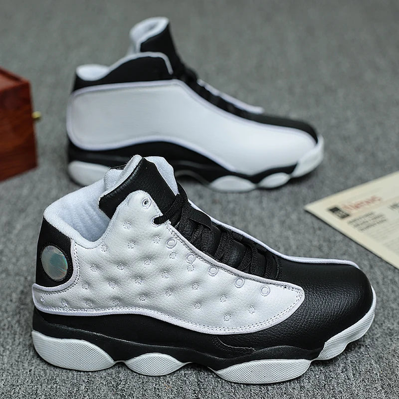 New Outdoor Court Basketball Shoes Men's High-Top Non-Slip Training Sneakers