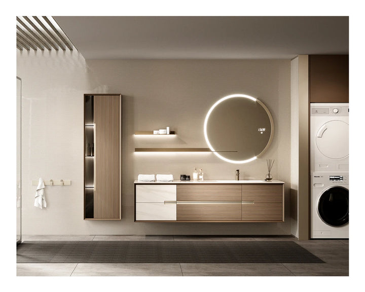 New Matt Acrylic Finish Hotel Villa Bathroom Vanity Bespoke Design