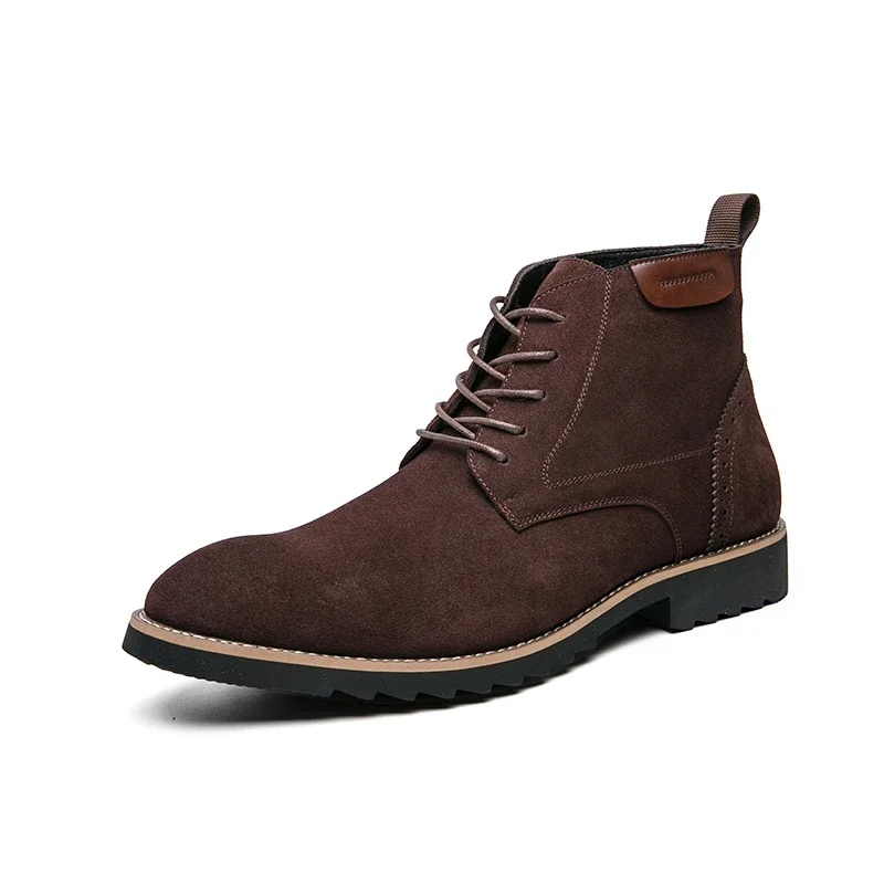 Men's Pointed Toe Leather Chelsea Boots