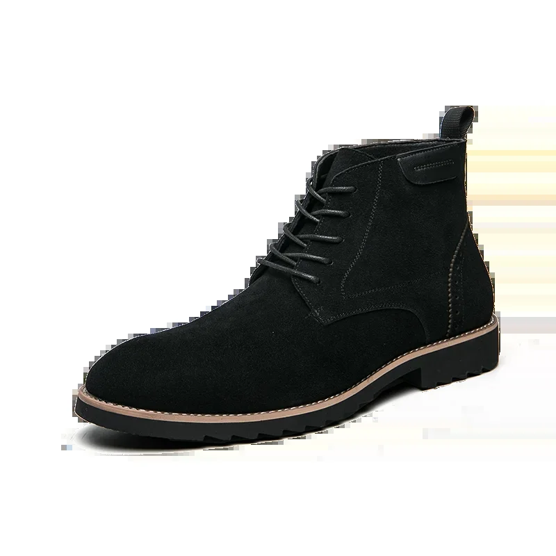 Men's Pointed Toe Leather Chelsea Boots