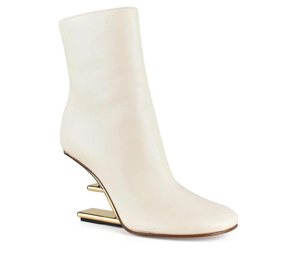 Modern Black Pointed Toe Heeled Ankle Boots for Women