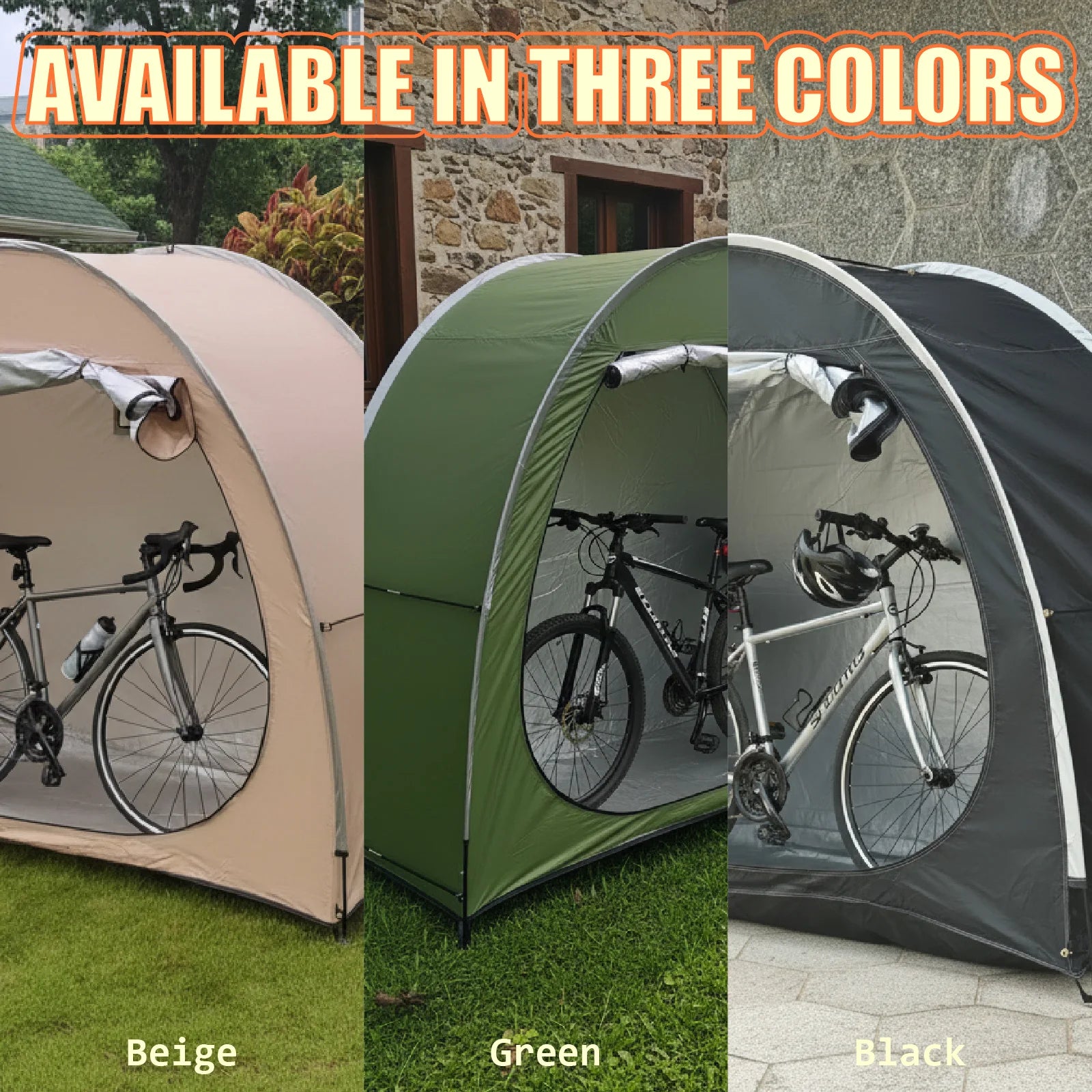 Portable Bike Storage Tent for 2 Bikes – Outdoor Foldable Bicycle Garage