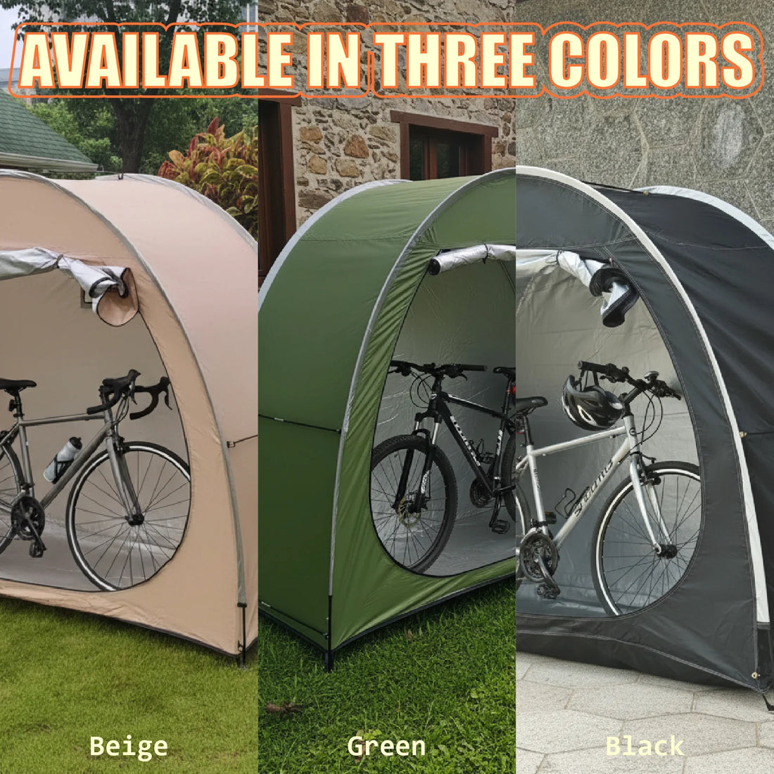 Portable Bike Storage Tent for 2 Bikes – Outdoor Foldable Bicycle Garage