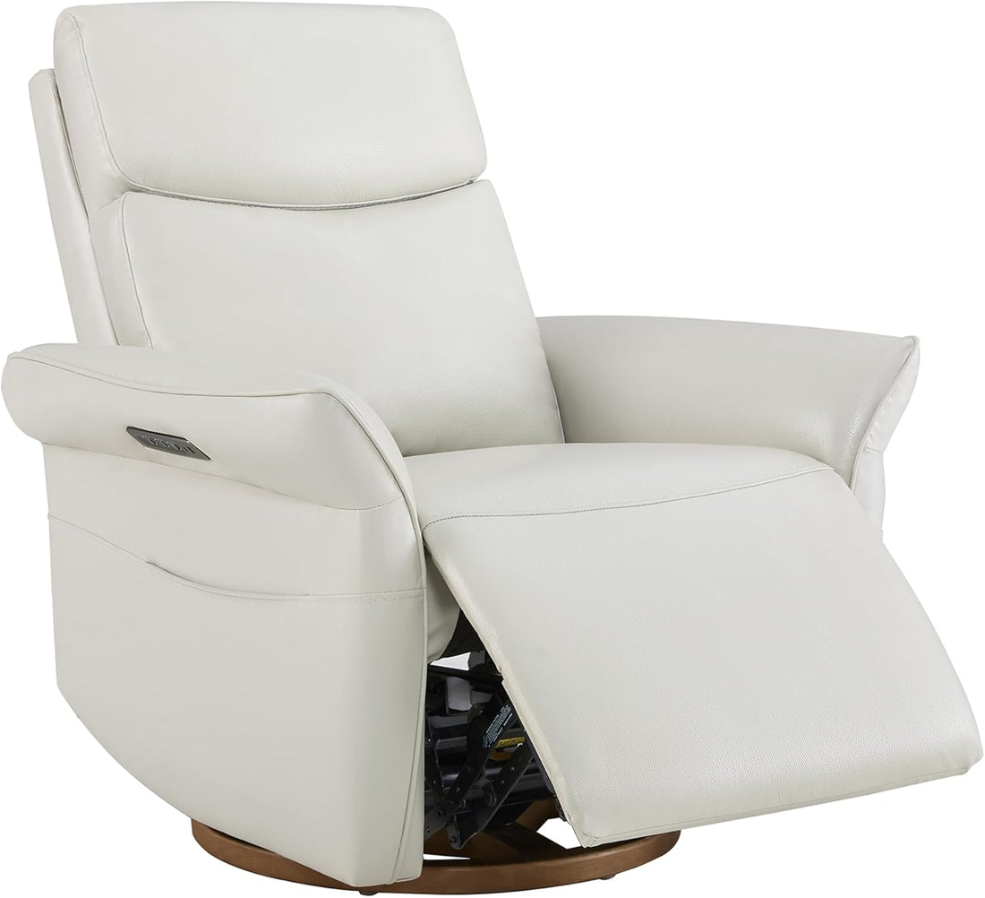 New Power Recliner Chair – Triple Motor Swivel Glider Nursery Rocking Chair with Adjustable Headrest & Lumbar Support