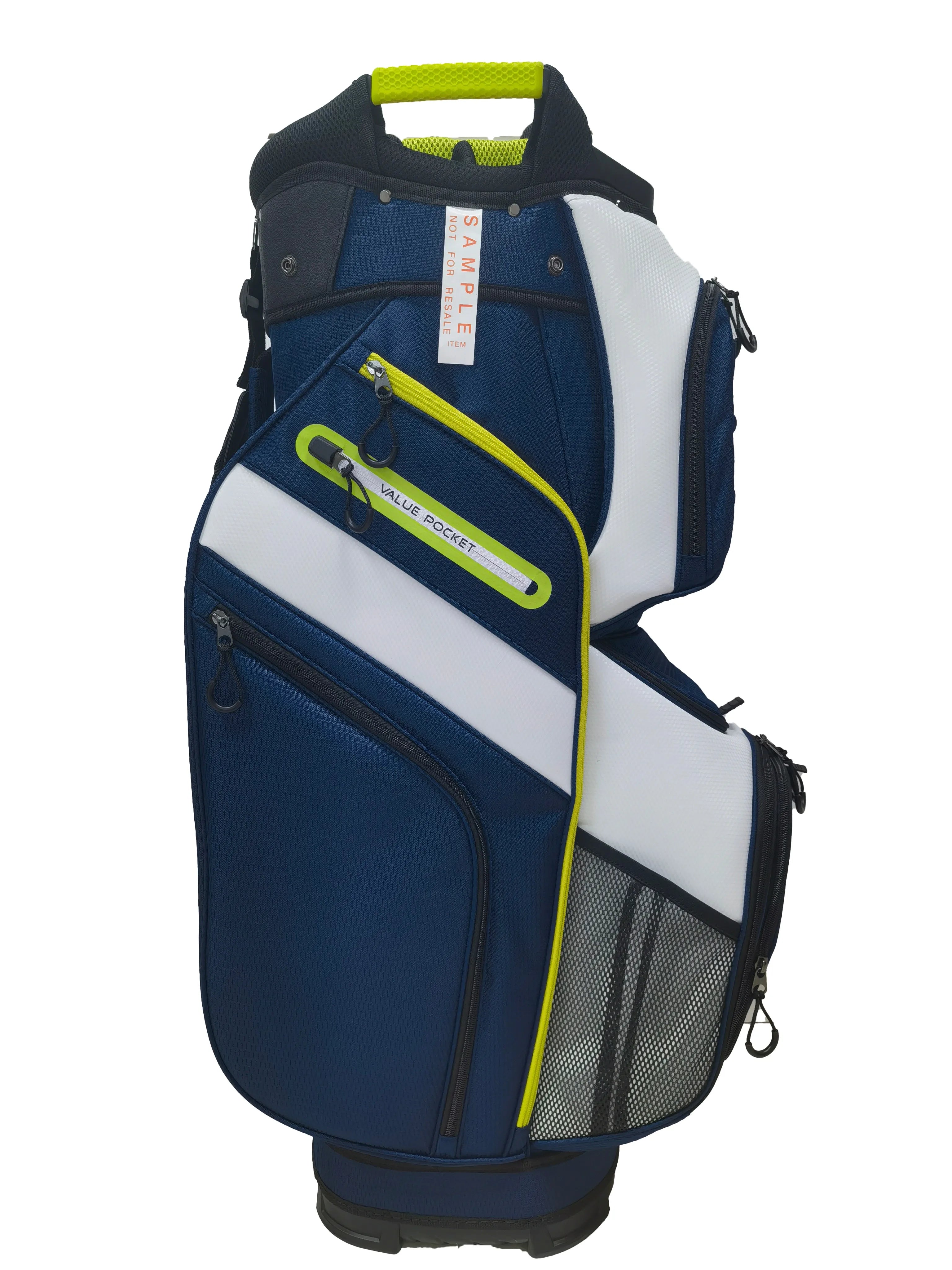Premium Storage Pockets High-Quality Golf Cart Bag with 14-Way Divider