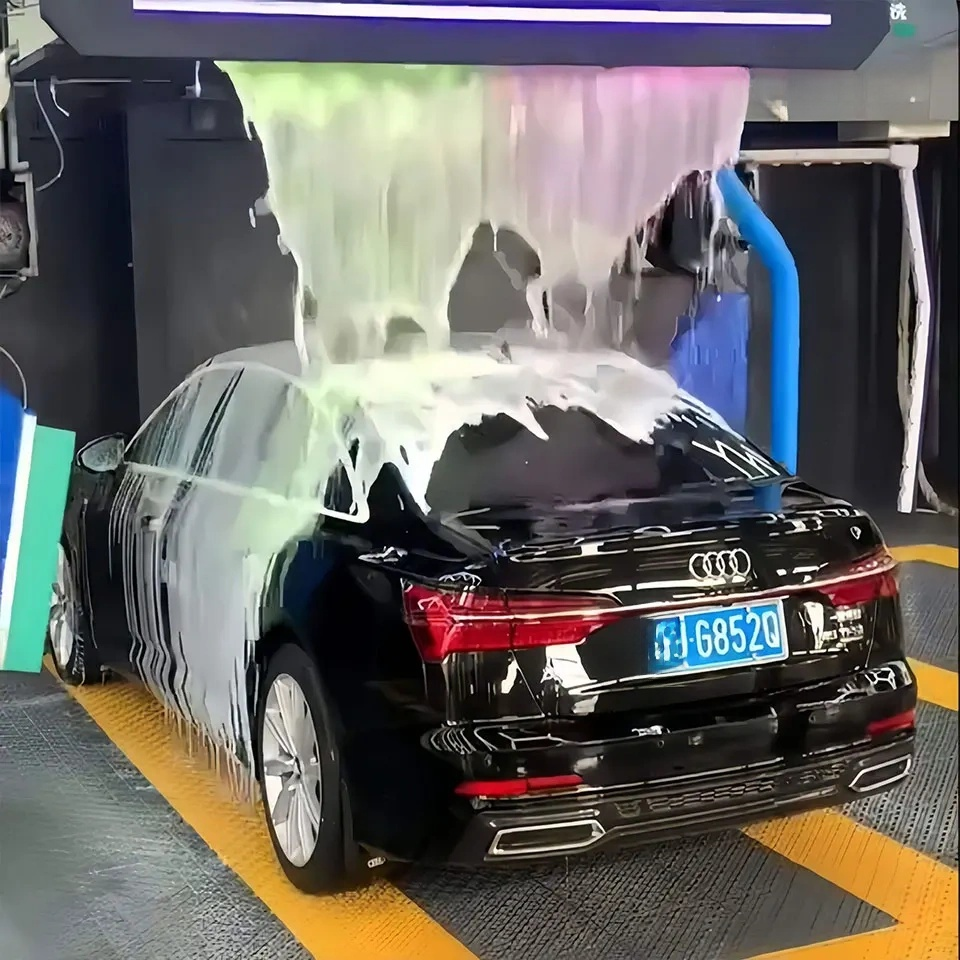 Premium Electric Stainless Steel Automatic Car Wash Machine High-Pressure 360 Rotating