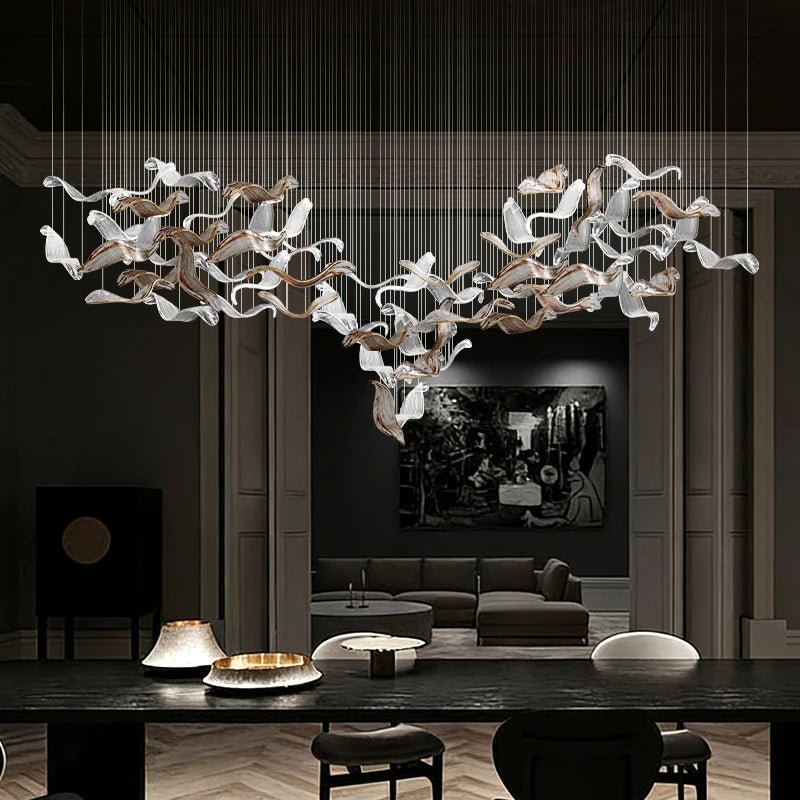 Luxury Glass Pendant Chandelier – Modern Dining & Lamp; Kitchen Island Lighting
