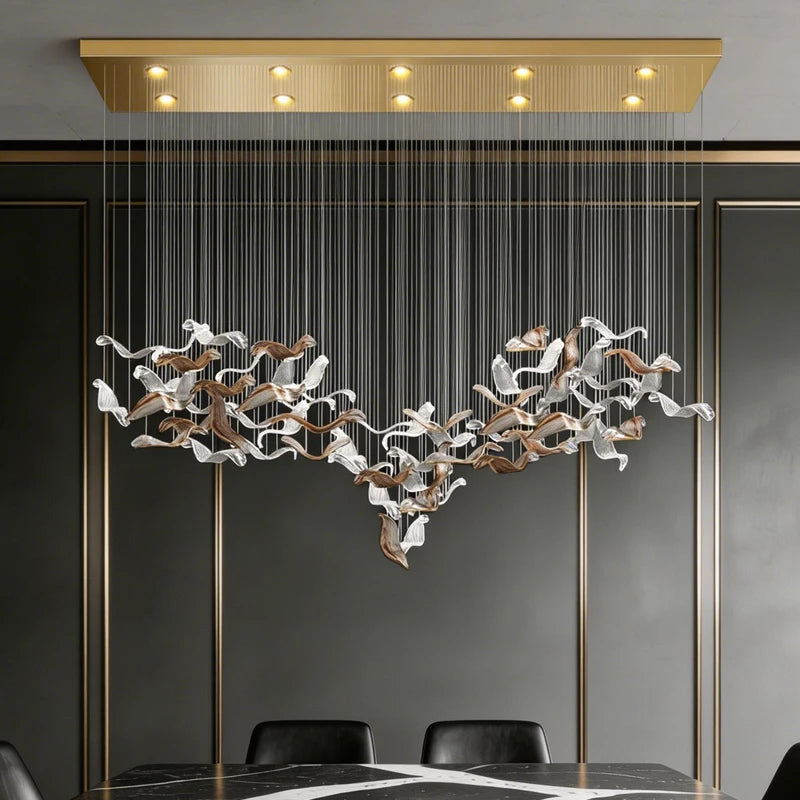Luxury Glass Pendant Chandelier – Modern Dining & Lamp; Kitchen Island Lighting