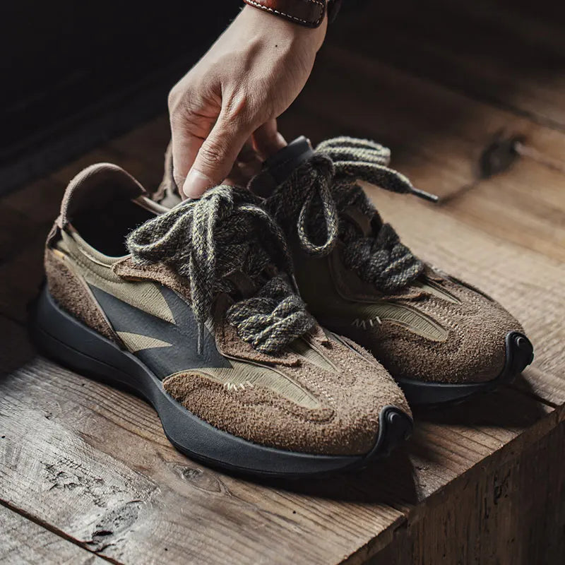 Men’s Retro 70s Casual Sneakers – Thick Sole Sporty Casual Shoes