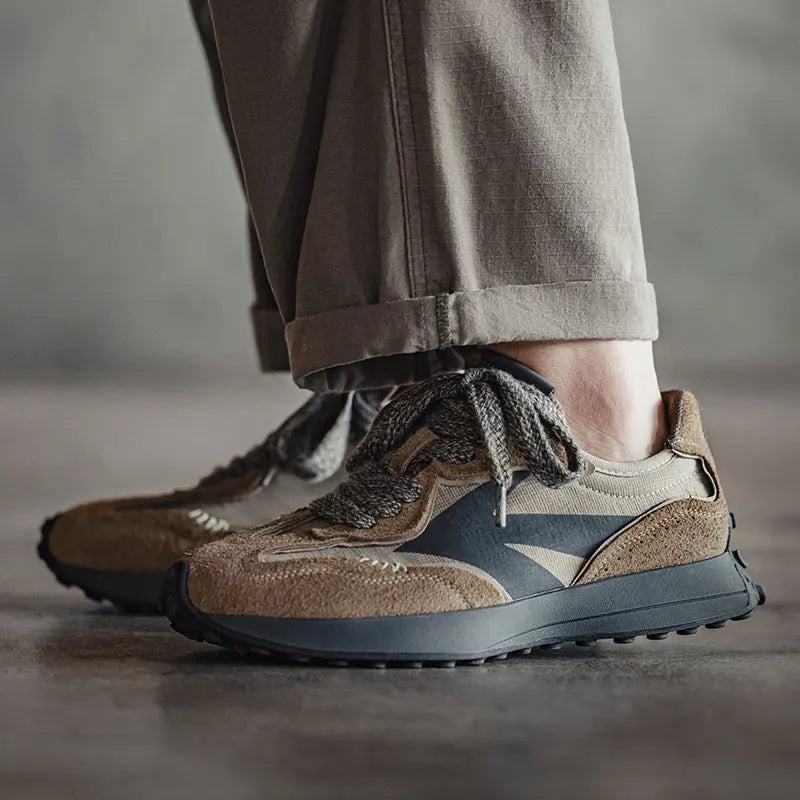 Men’s Retro 70s Casual Sneakers – Thick Sole Sporty Casual Shoes