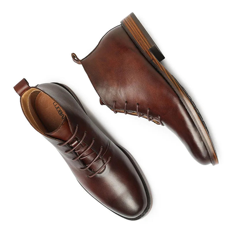Men’s Retro Genuine Leather Ankle Boots