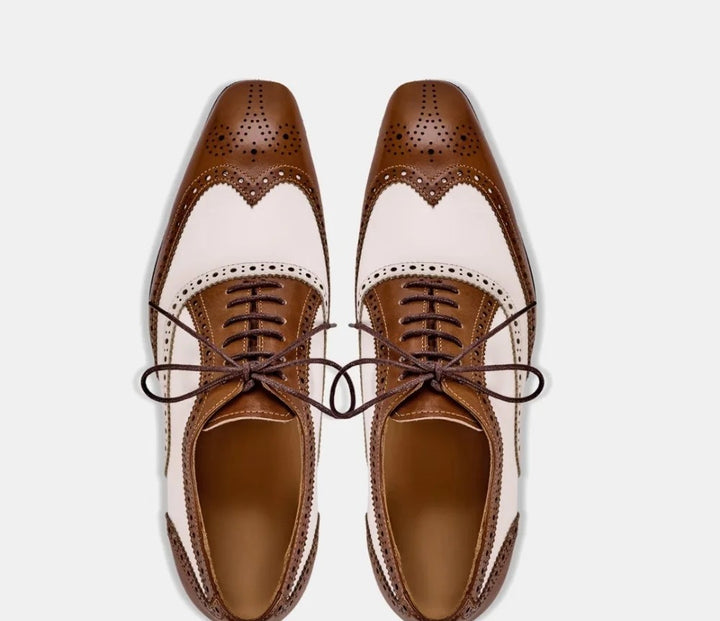 Men’s Retro Brogue  – Genuine Leather Lace-Up Mens Dress Shoes
