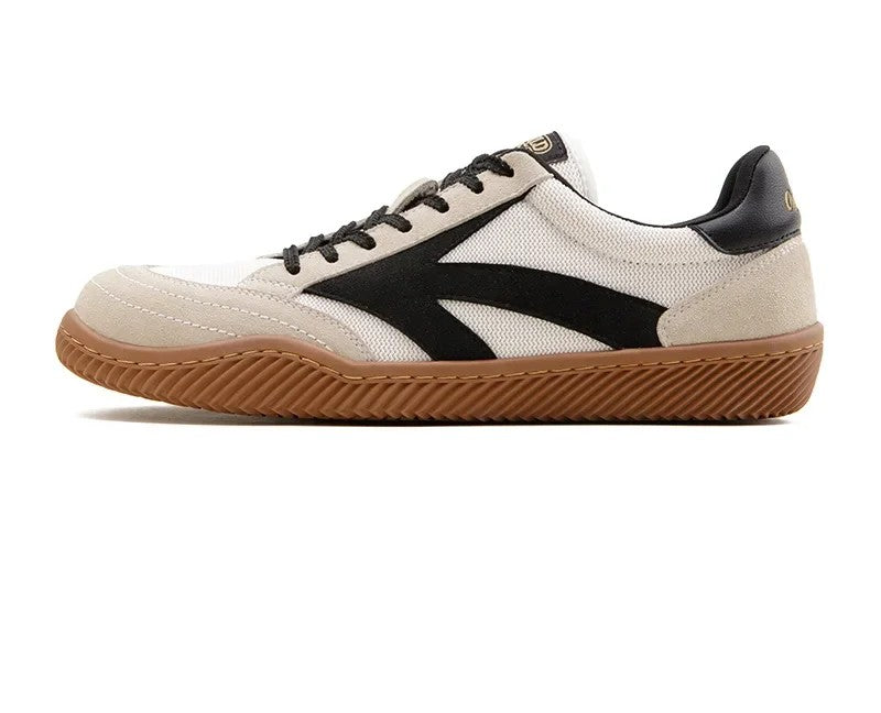 Modern Retro Patchwork German Trainers – Unisex Classic White Low-Top Sneakers